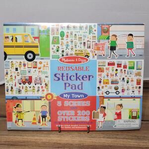 Melissa & Doug Reusable Sticker Pad "My Town" NEW / SEALED